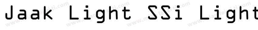 Jaak Light SSi Light Italic字体转换